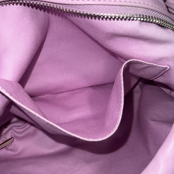 Maje Bow Knotted Studded Leather Bag in Lavender - Picture 9 of 11